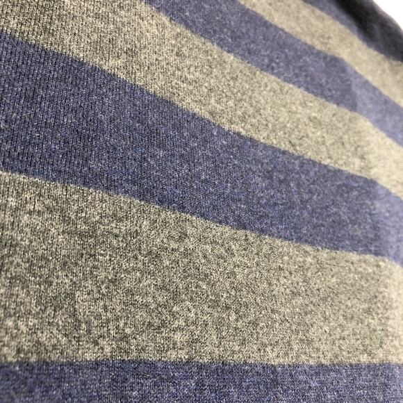 Rubbish Women Blue Gray Cardigan‎ Stripped Large 100% Cotton - Picture 10 of 16